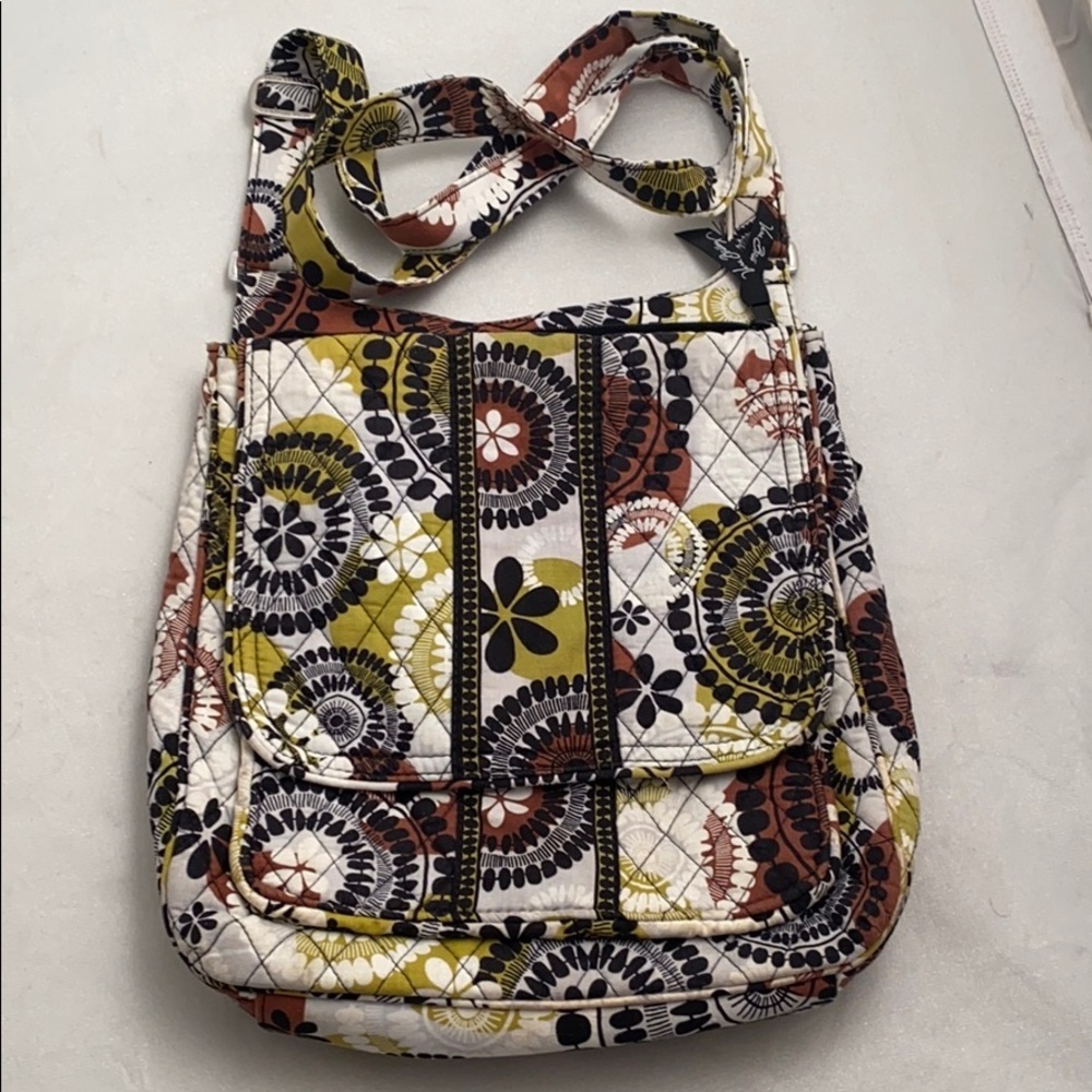 Vera Bradley Cocoa Moss multicolor messenger crossbody bag